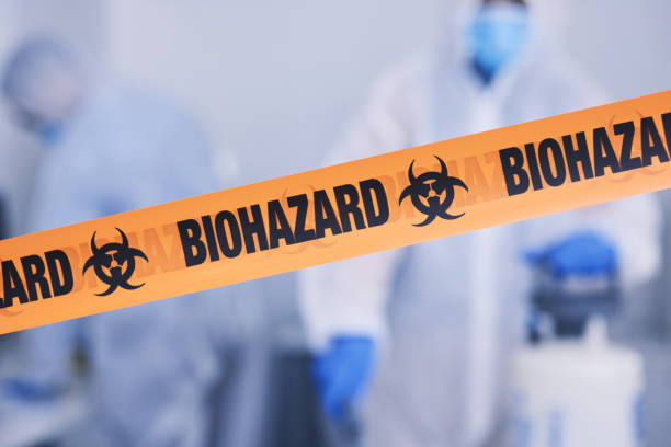 Professional Biohazard Cleanup technician working in Barberton, WA